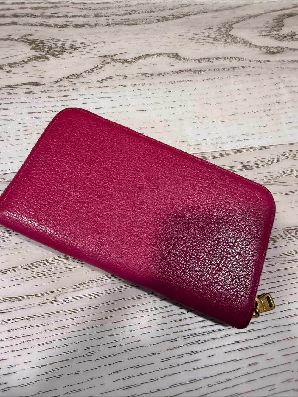 Miu Miu Madras Zip Wallet w/ Box & Cards - Picture 6 of 12
